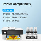 Compatible Ink Refill Bottles Replacement for Epson 522 Ink Black