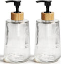 Glass Soap Dispenser, Thickened Glass Hand Soap Dispenser for Bathroom, Kitchen Dish Washing Liquid Bottles, Shampoo