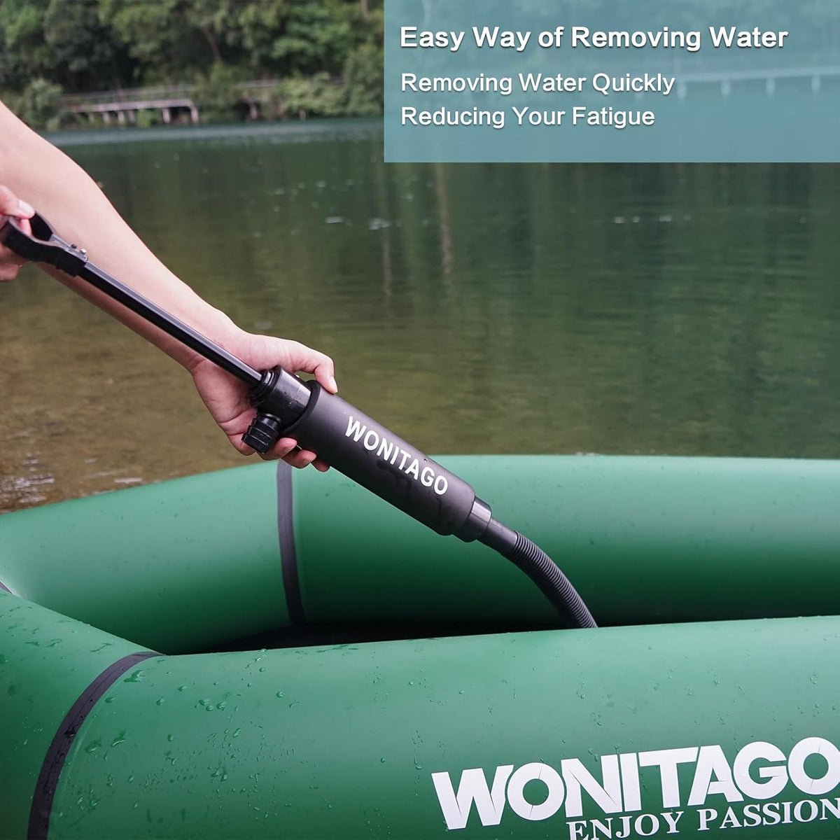 Manual Bilge Pump, Portable Siphon Hand Water Bilge Pump