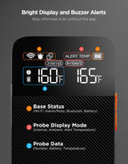 Smart Bluetooth Wireless Meat Thermometer Digital with App Alerts