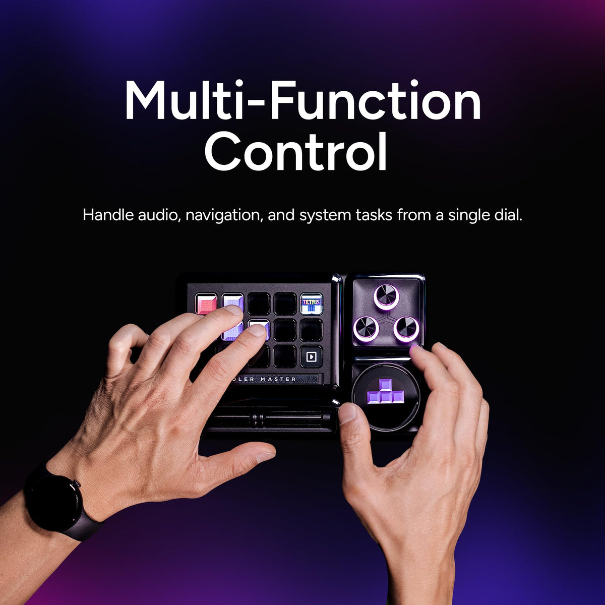 Cooler Master MasterHUB Encoder Dial, IPS Display Controller