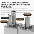 Pneumatic 25mm Bore 40mm Stroke Dual Axis Double-Rod Double-Acting Aluminum Pneumatic Air Cylinder TN25X40