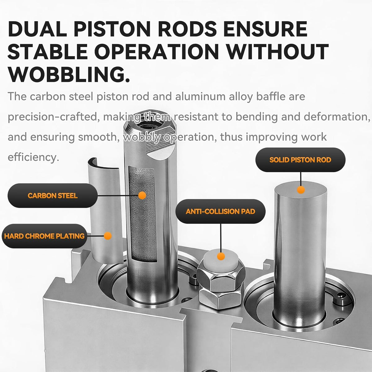Pneumatic 25mm Bore 40mm Stroke Dual Axis Double-Rod Double-Acting Aluminum Pneumatic Air Cylinder TN25X40