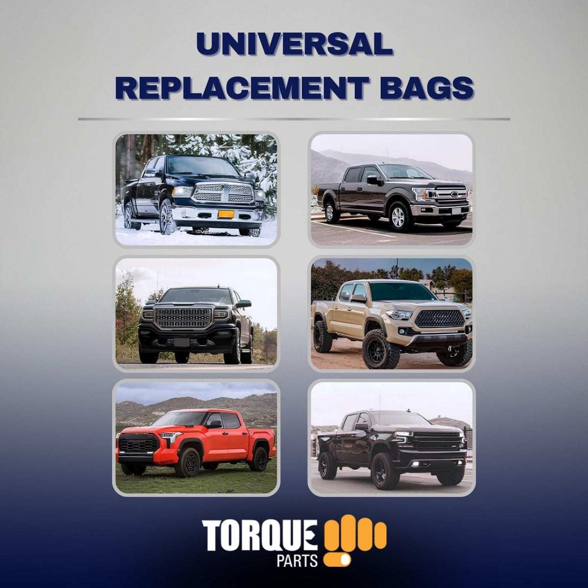 TORQUE 2 Pack Universal Air Spring Airbag Air Bag Replacement 1/2" NPT Single Port Double Bellow Standard 2600 lbs with Air Line (5000 (Double Convoluted), 2 Pack)