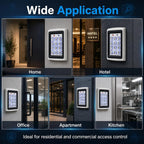 Fully Door Access Control System Kit, Backlit Keys,1000 Users,125KHz RFID Keypad +NC Electric Strike Lock +DC12V