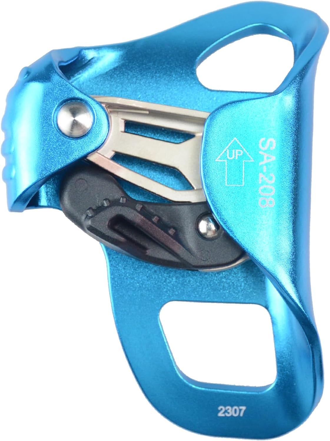 Upgraded Climbing Chest Ascender,CE Certified 100kgs Strong Rappelling Gear Equipment W/Sharp Stainless Teeth for