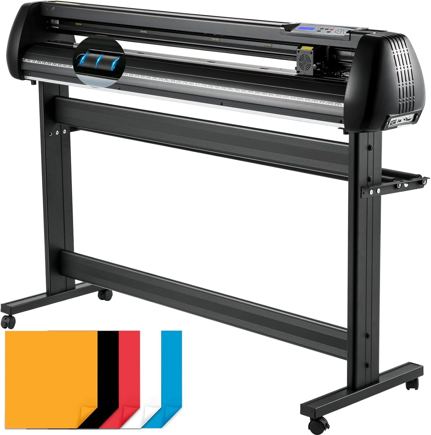 Vinyl Cutter, 53inch Vinyl Cutter Plotter with Stand, Adjustable Speed Force for Sign Making Vinyl Plotter