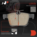 A-Premium Rear Ceramic Brake Pads Compatible with Chrysler