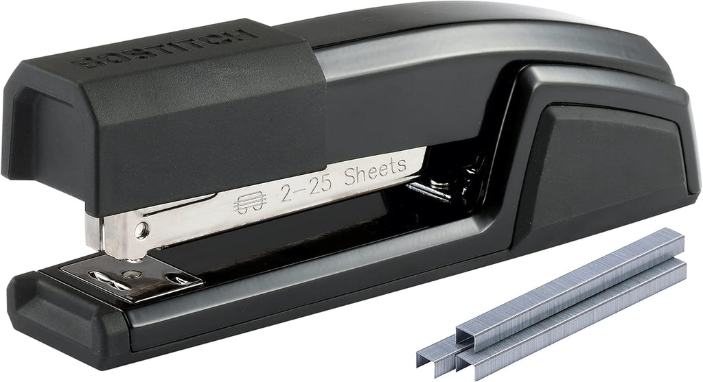 Office Epic Metal Desk Stapler, 25 Sheet, Staple Remover, Black