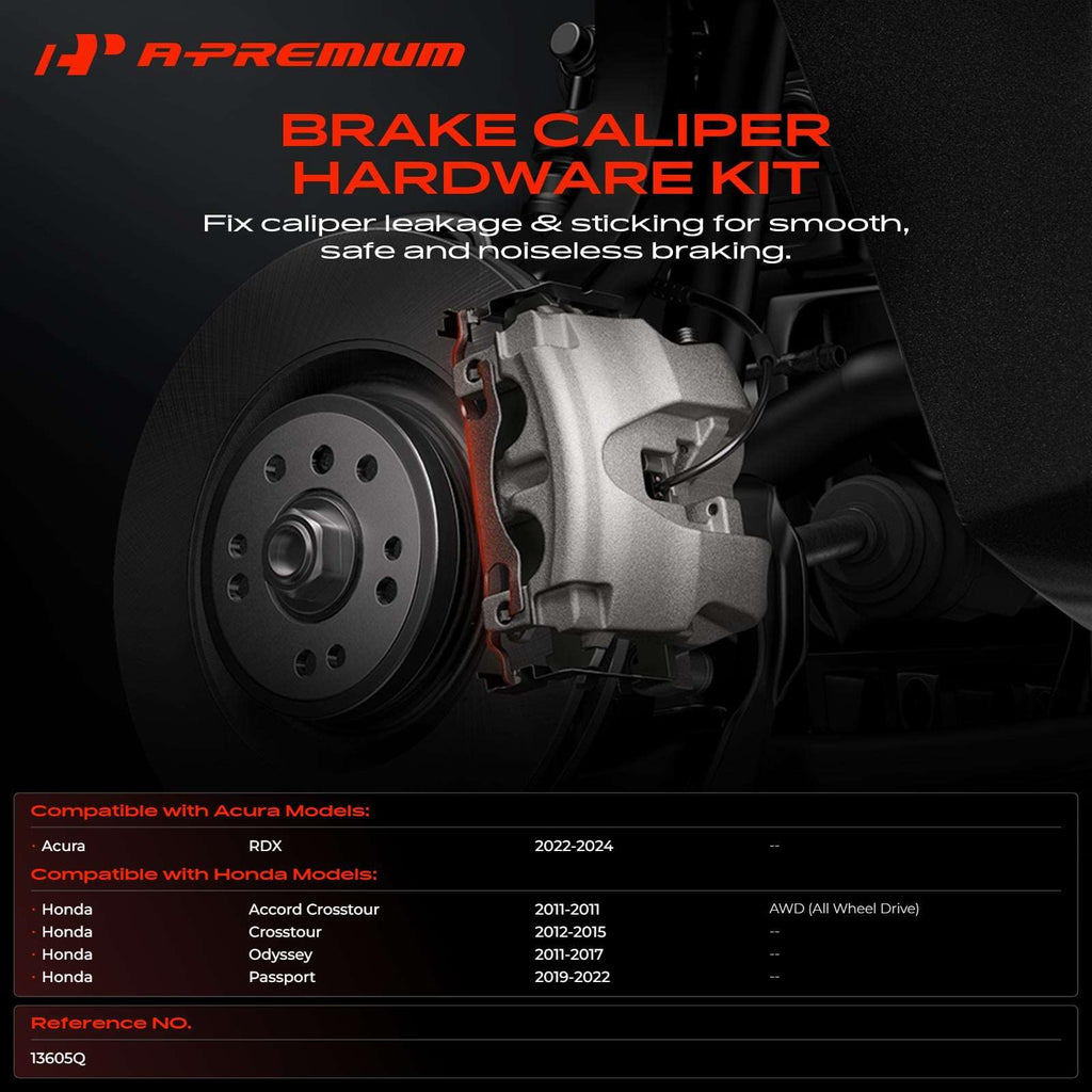 A-Premium Front Side Disc Brake Hardware Kit