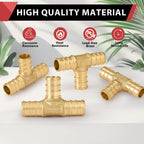 25-PACK EFIELD Pex 3/4" x 3/4" x 1/2" Reducing Tee(PEX1807076-25)