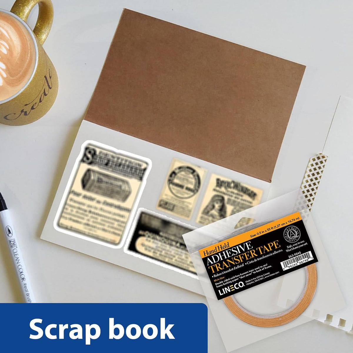 Reverse Wound Acid-Free 2 mil Adhesive Transfer Tape