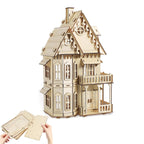 3D House Jigsaw Puzzle Model Kit - CUTEROOM Fantasy Villa Dollhouse