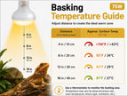 Reptile Heat Lamp Bulbs, 75W 2 Pack