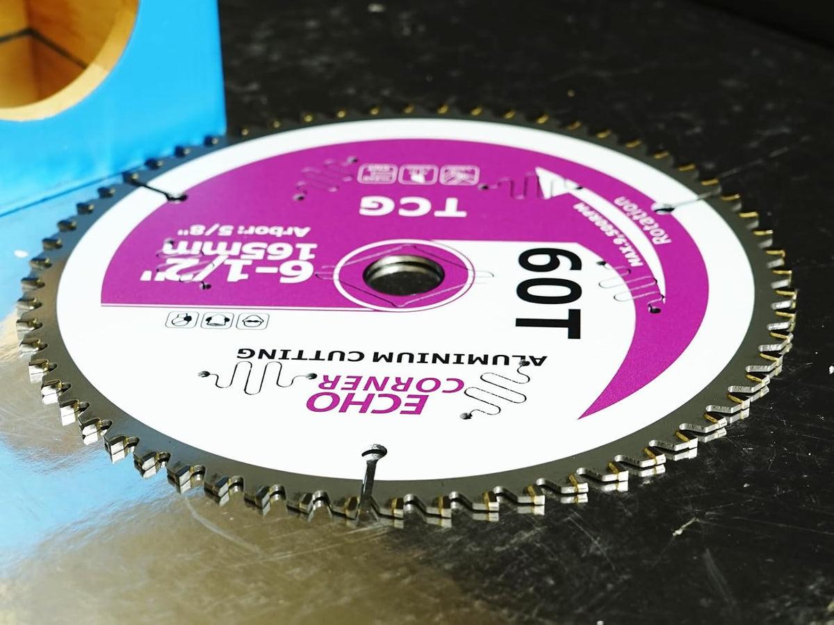 6-1/2" Aluminum Cutting Circular Saw Blade, TCG 60-Tooth, 5/8" Arbor