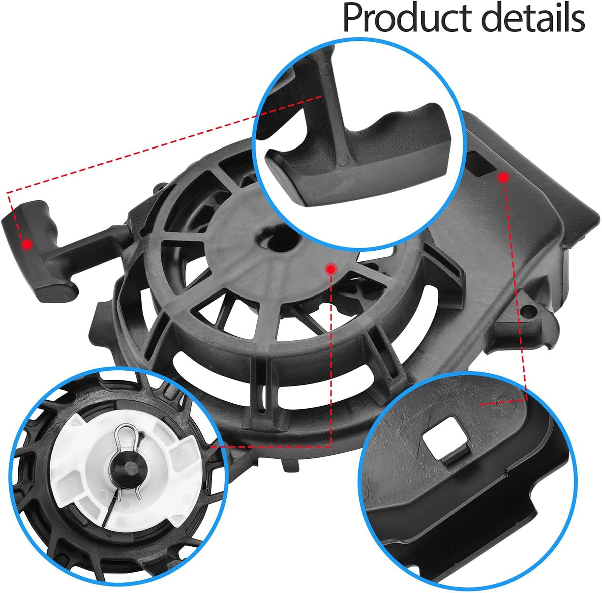 Recoil Pull Starter Assembly Compatible with 163cc Toro 20333 Lawn Mower