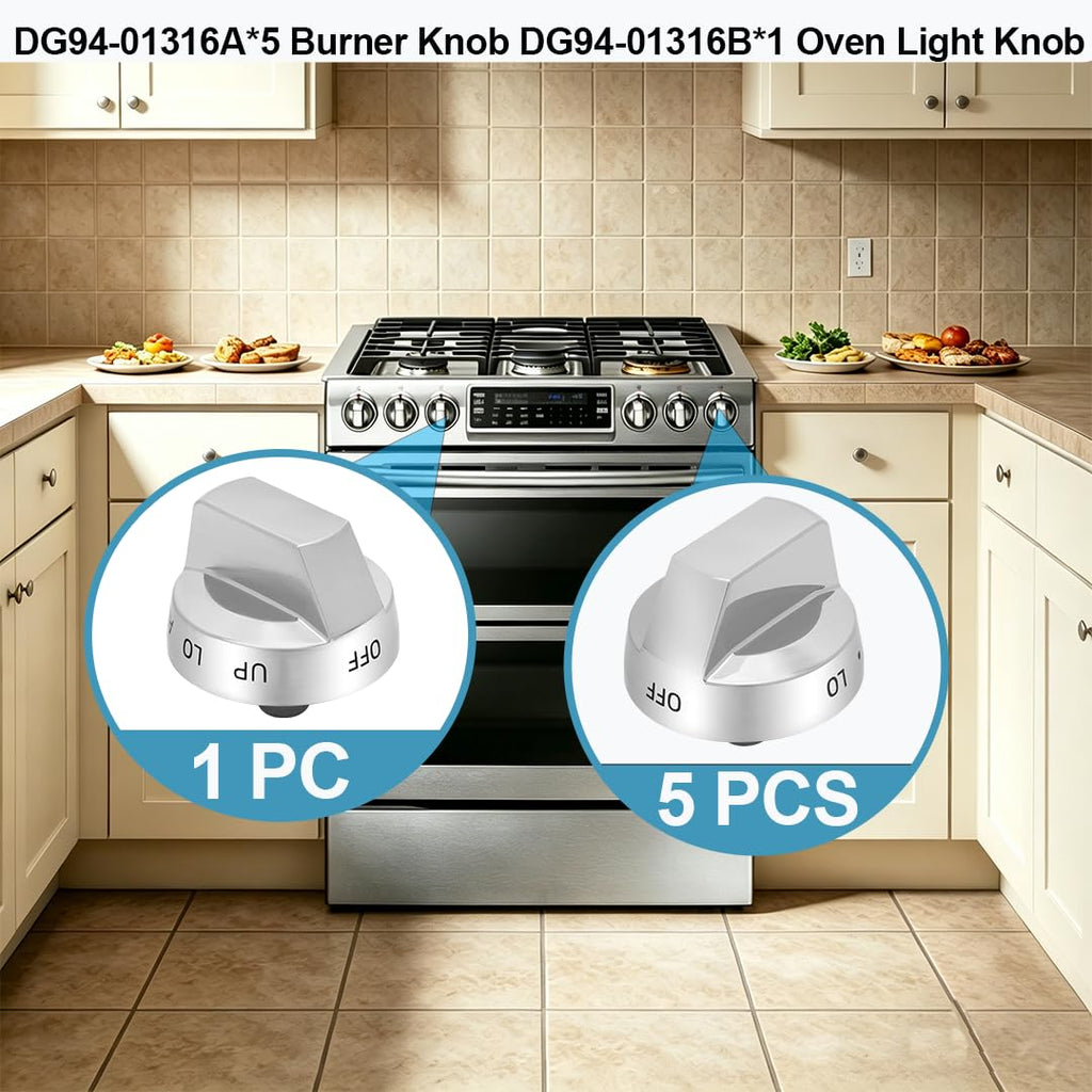 Sieri NX58K9850SG NX58K9850SS NX58K9852SG Knob for Samsung Gas Stove Knobs