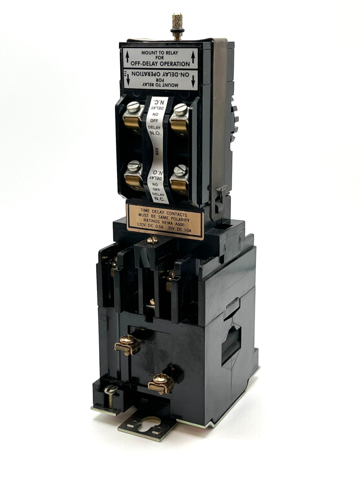 GE CR122B01102A Industrial Time Delay Pneumatic Relay 10A 600V