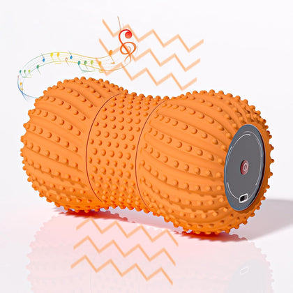2 in 1 Vibrating Peanut Massage Ball with 6 Massaging Modes and Bluetooth Speaker, Rechargeable Vibrating Massage