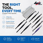 Bojo Tools Tool Kit, Heavy Duty Plastic 9-Piece O-Ring Set Hook Pick
