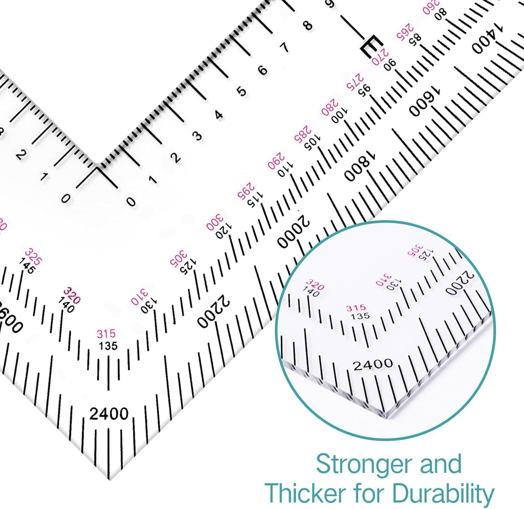 5 Inch Military Map Protractor Military Style Utm/mgrs Coordinate Scale Map Perfectly Cut Land Navigation Protractor