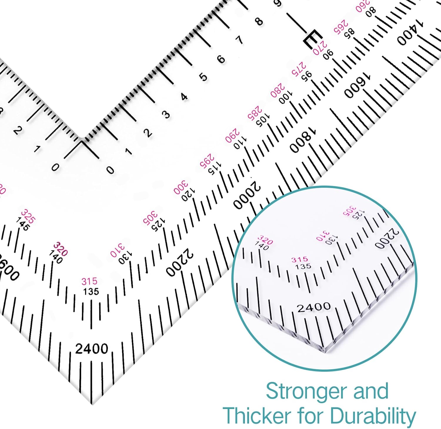 5 Inch Military Map Protractor Military Style Utm/mgrs Coordinate Scale Map Perfectly Cut Land Navigation Protractor