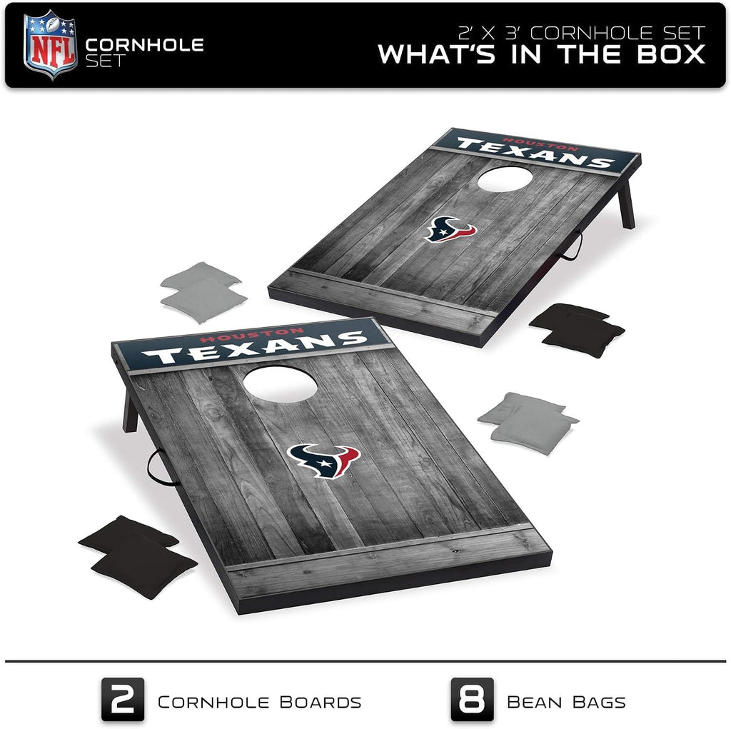 2' x 3' MDF Cornhole Set, 2 Boards & 8 Bean Bags | Officially Licensed NFL Product, Gifts for Men, 2-4 Players