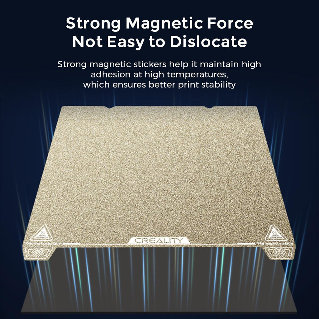 Official Ender 3 S1 Pro Original Build Plate, 235x235mm Texture Surface PEI Sheet Magnetic Removable Flexible Spring