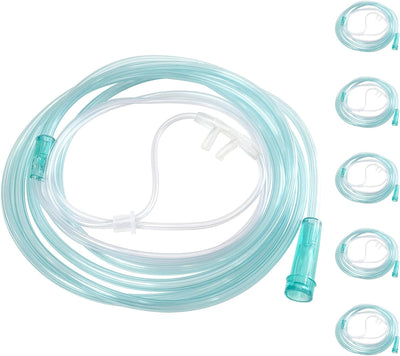 5 Pack Pediatric Soft Nasal Cannula,8.2 ft Standard Cannula Nasal Tubing, Oxygen Tubing for Kink Resistant, Lightweight