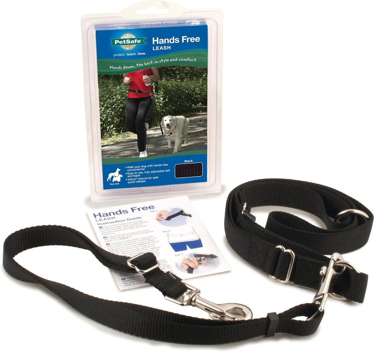 Hands Free Dog Leash, Black