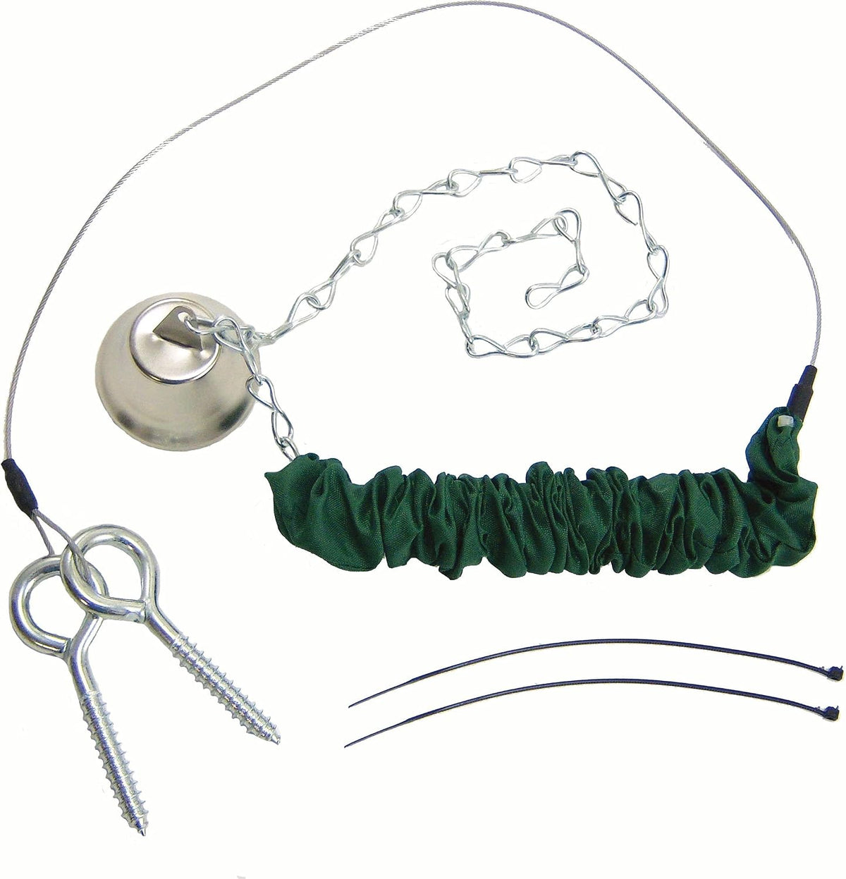 Squngee Squirrel Feeder, Amusing Bungee and Bell Squirrel Feeder, Holds 2 Ears of Corn