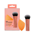 Mini Travel Duo Makeup Brush Set, Mini Foundation Brush | Easy base touchups with travel makeup brushes with makeup