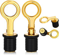 Honoson 2 Pcs Boat Drain Plug Brass 1 Inch for Drains