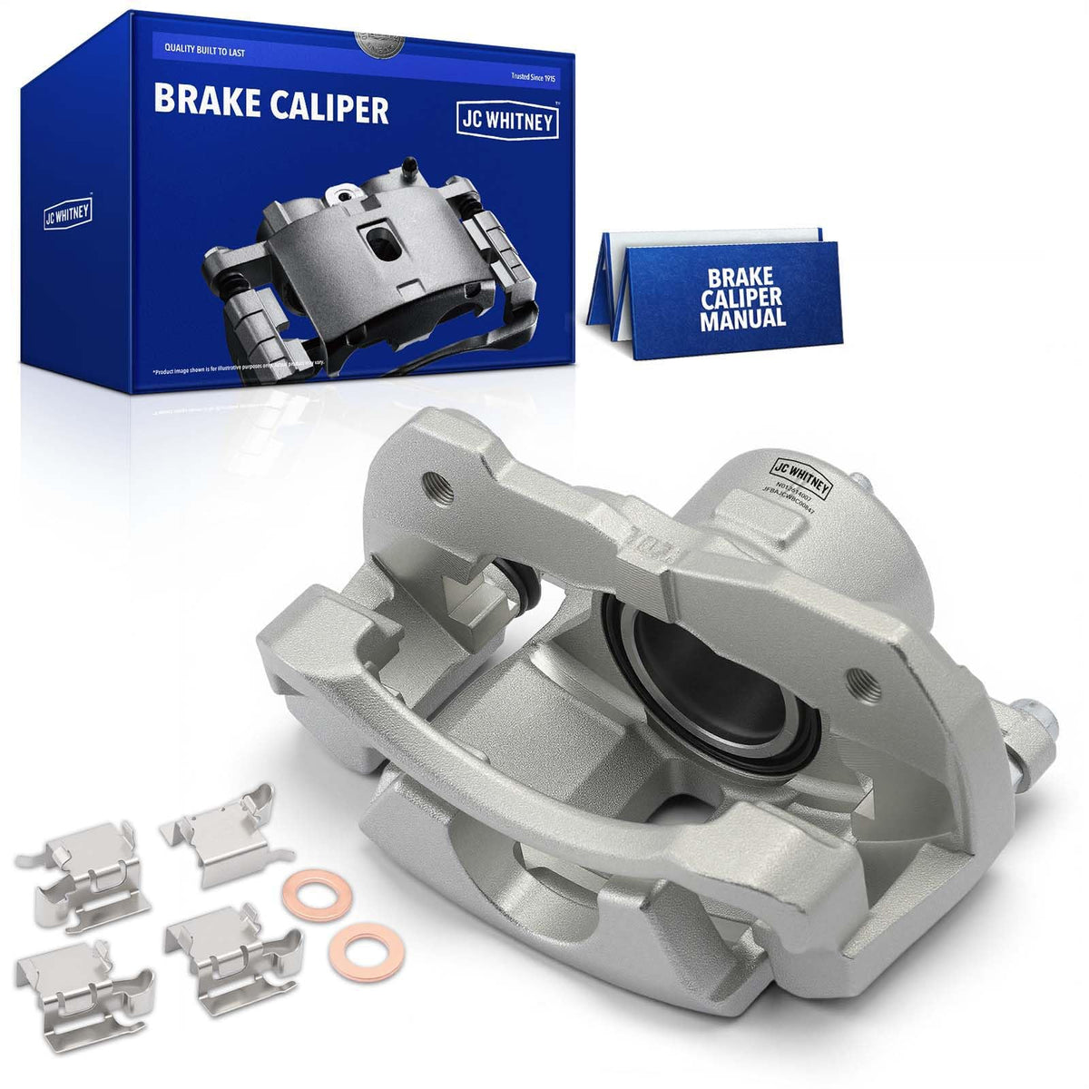 JC Whitney Front Left Brake Caliper Assembly with Bracket