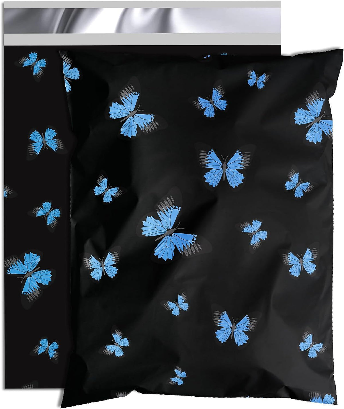Cute Poly Mailers 10x13 Inch 25 Pcs, Blue Butterfly
