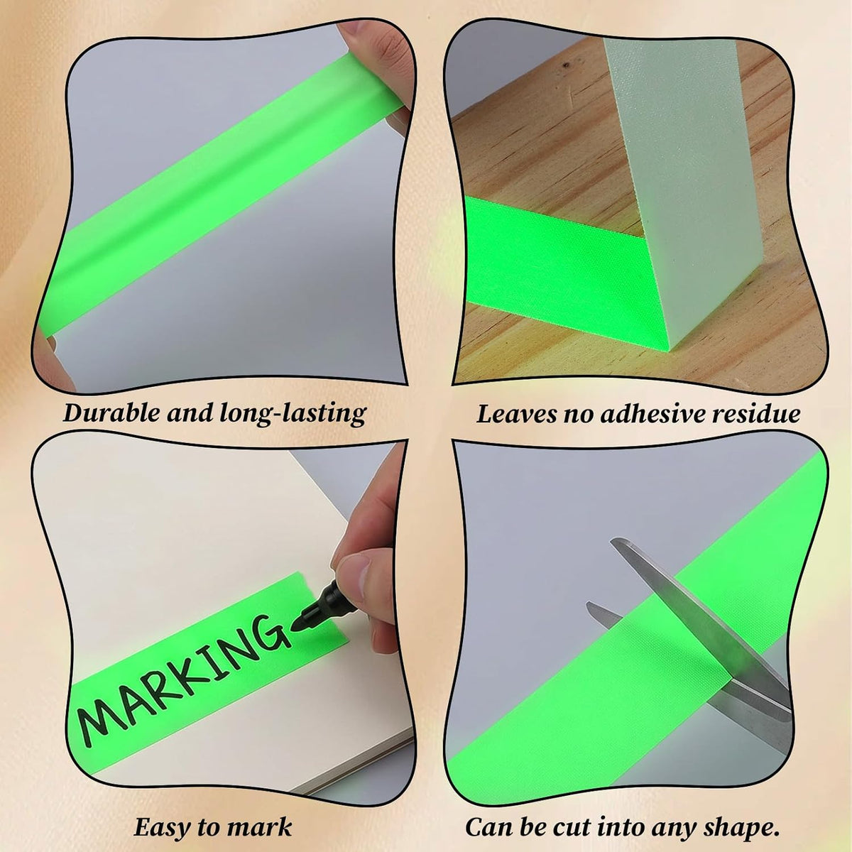 Green Neon Gaffer Tape Neon Tape UV Tapes Lime Green