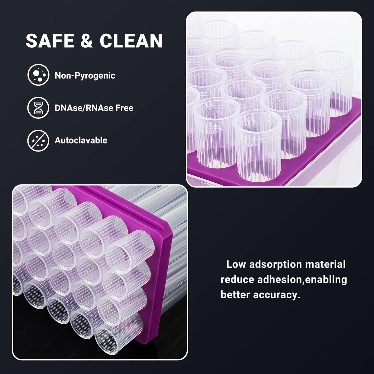 10mL Pipette Tips, 1 Rack 24 Tips