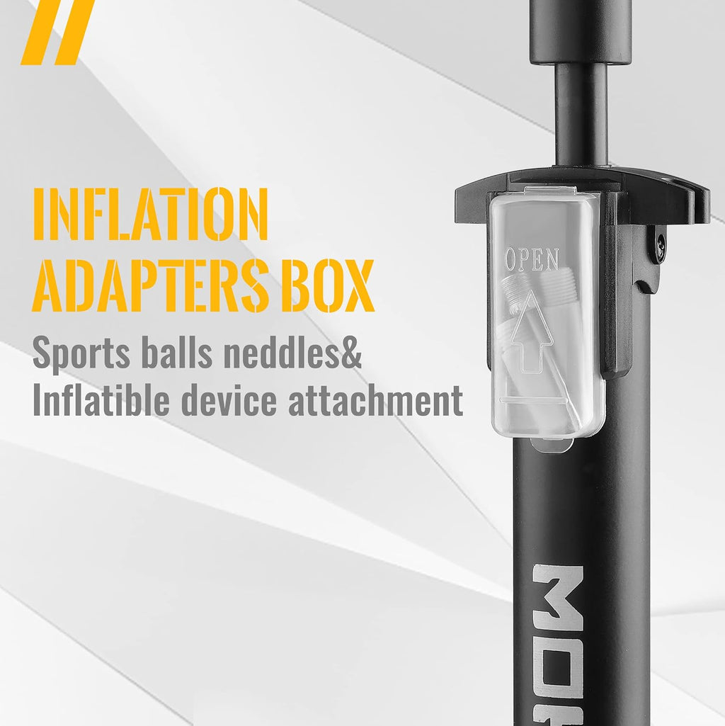 Bike Floor Pump with Gauge: Air Bicycle Pump with High Pressure 160 PSI,Fits Schrader and Presta Valve -Inflator with