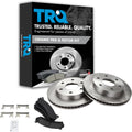 Front Ceramic Brake Pad & Rotor Kit | For 99-06 Chevrolet Silverado 1500 GMC Sierra 1500 With Floating Calipers 03-08