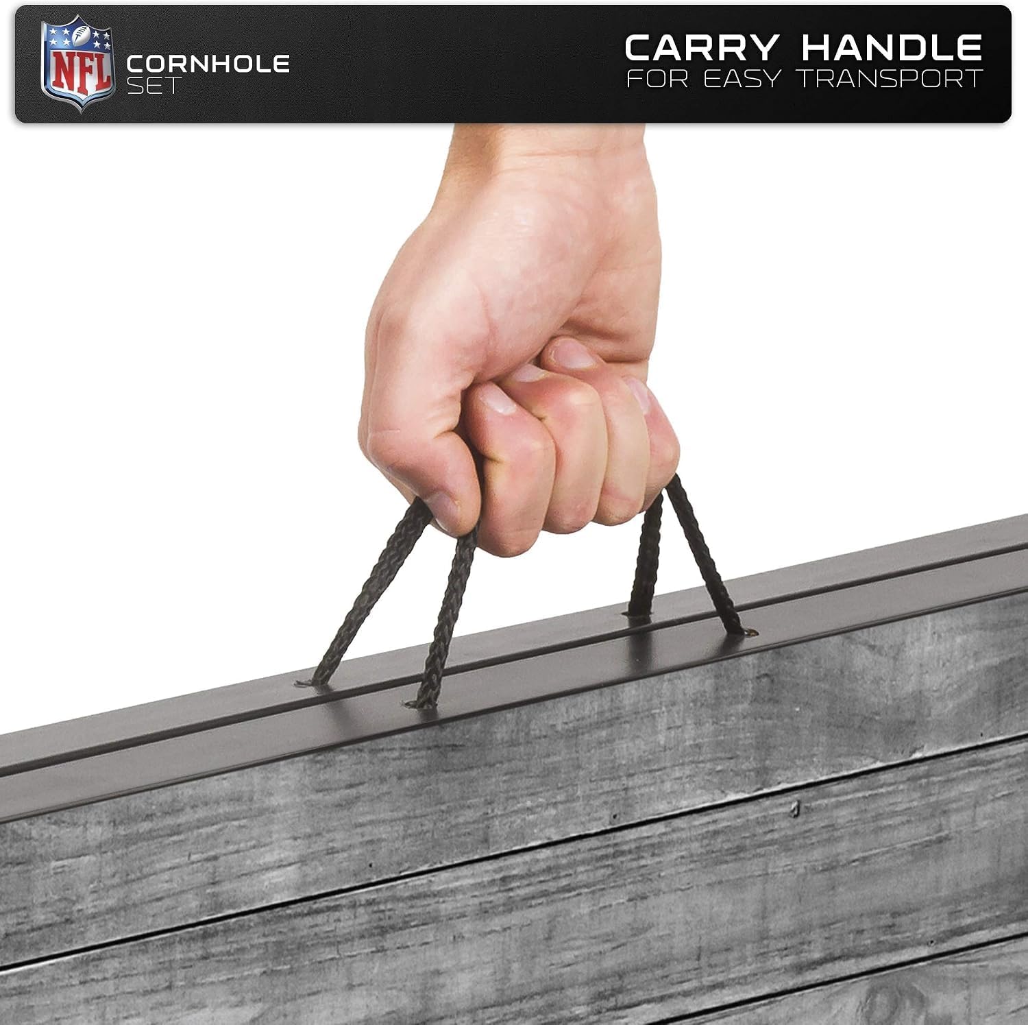 2' x 3' MDF Cornhole Set, 2 Boards & 8 Bean Bags | Officially Licensed NFL Product, Gifts for Men, 2-4 Players