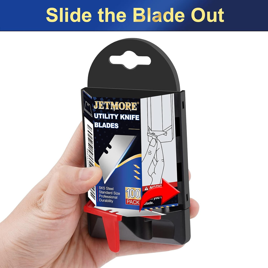 100 Pack Utility Knife Blades, Knife Blades, SK5 Razor Blades
