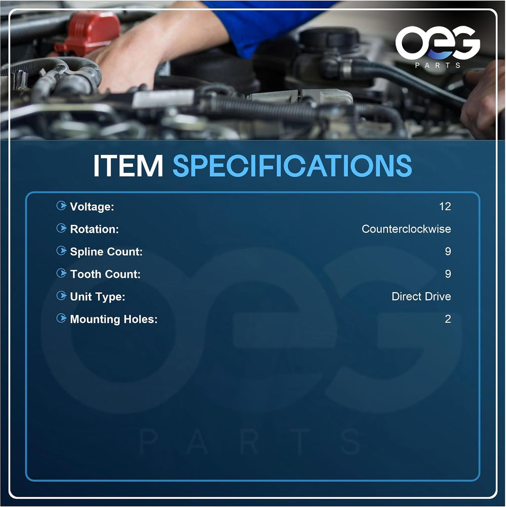OEG Parts Starter Fits Honda TRX250EX Sportrax 2001-2008, TRX250X 2009-2019