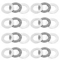 uxcell 8 Sets AXK2035 Thrust Needle Roller Bearings with Washers, ID 20mm