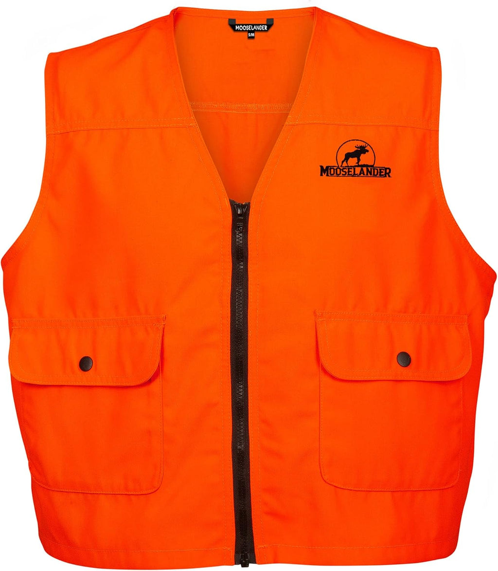 Men's Blaze Orange Safety Vest, Perfect for Hunting and Outdoor Activity