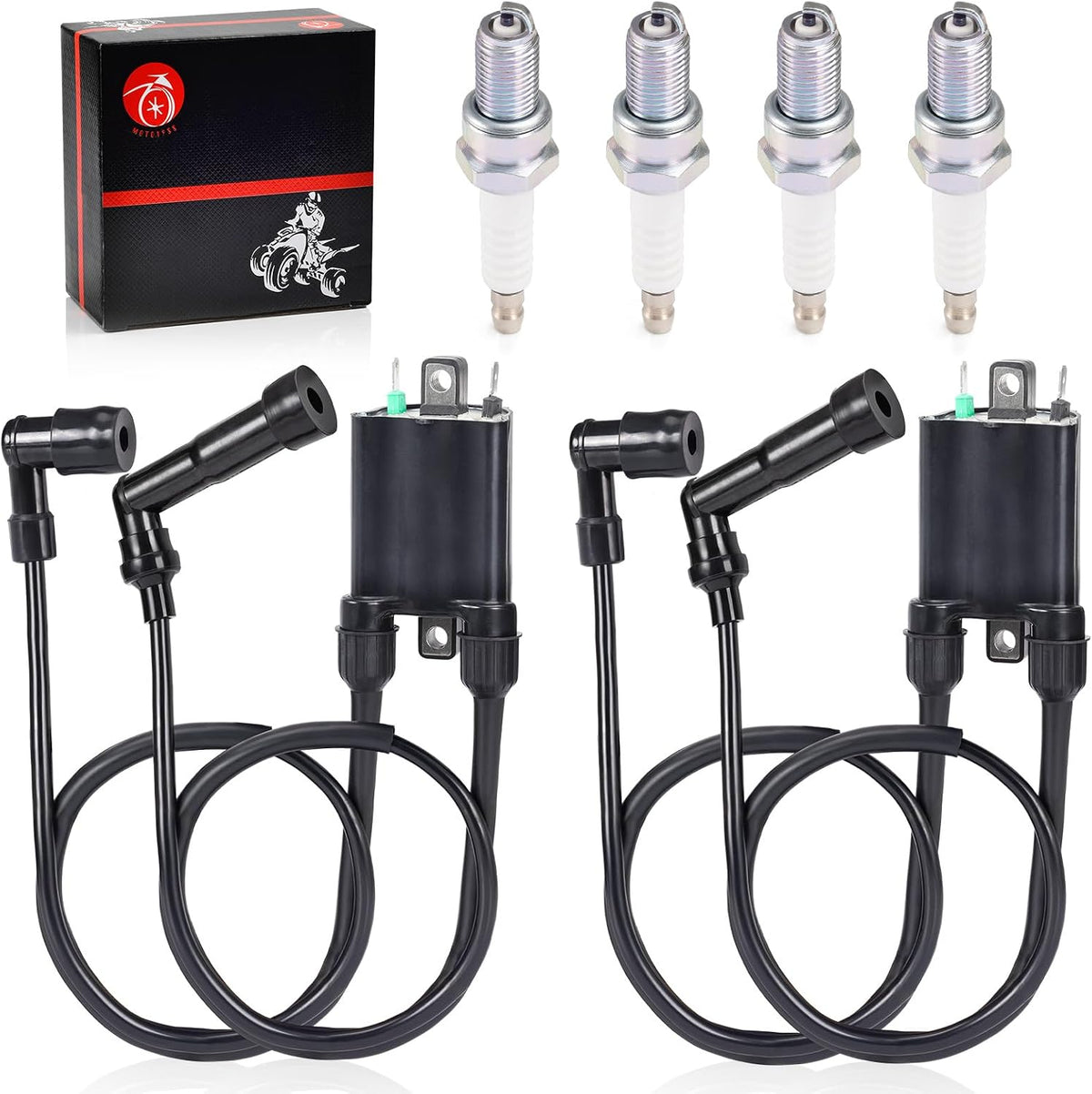 Ignition Coil & Spark plug for Kawasaki VN1500 Vulcan 1500 1996-2008