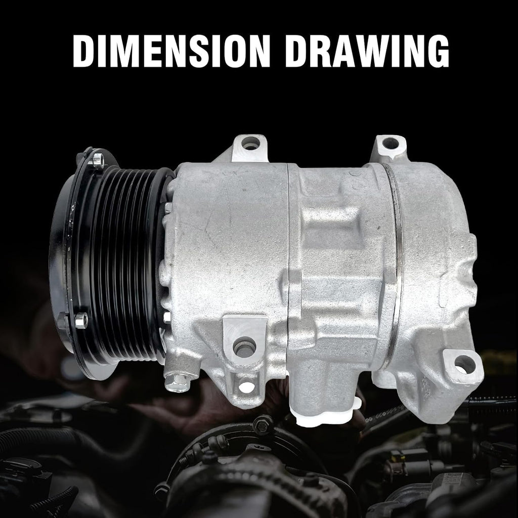 Air Conditioner AC Compressor with Clutch for Toyota Camry 2.4L 2007-2009