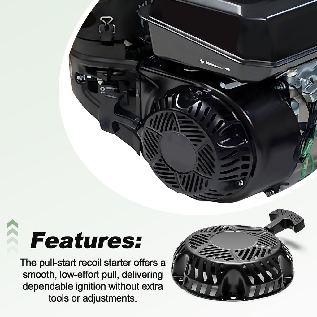 Recoil Starter Assembly with Pull Cord Compatible with Kohler CH255 CH260 CH270 5.5hp 6hp 7hp 208cc Engine for Lawn Mower Replace 1716502 1716501S 1716512S 1716512-S 1716501-S
