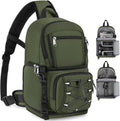 Camera Sling Bag, Small Dslr/Mirrorless Camera Bag & Case | Waterproof Camera Bags for Photographers, with Removable