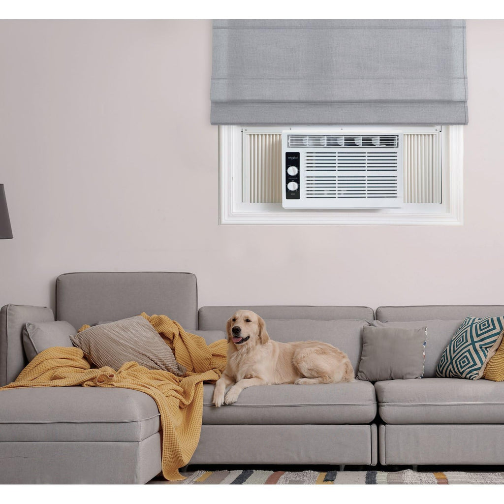 5,000 BTU Window Air Conditioner & Dehumidifier, White