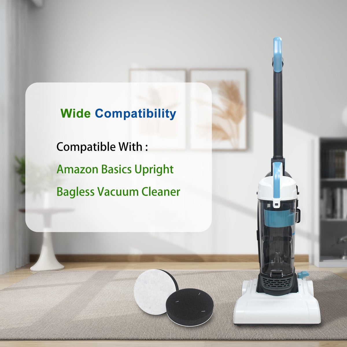 Replacement Filter Compatible with Basics Upright Bagless Vacuum Cleaner